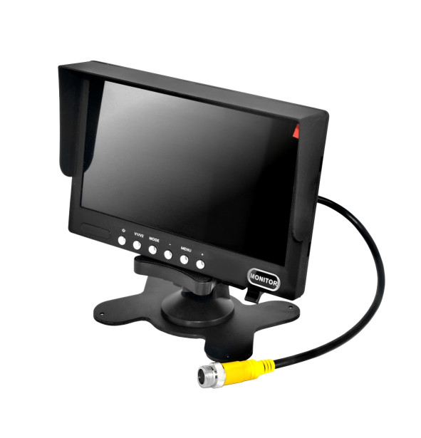 Vaizdo stebėjimo sistema (kamera 453709102, 7 colių monitorius 453709202, 2 kanalai, 10 m. prailginimo kabelis 453709301)