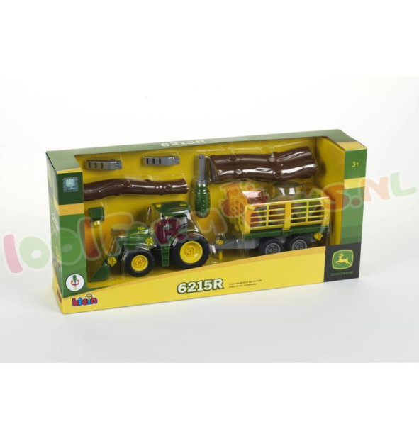 Žaislas traktorius 6215R su priekaba