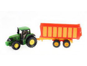 Žaislas traktorius 7530 + priekaba (modeliukas)